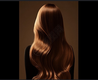Women's long hair coloring